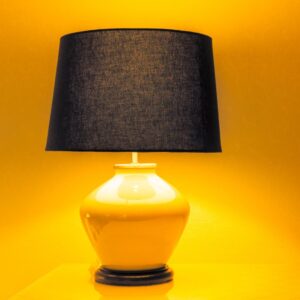 image of a yellow lamp