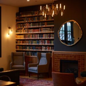 vintage library room